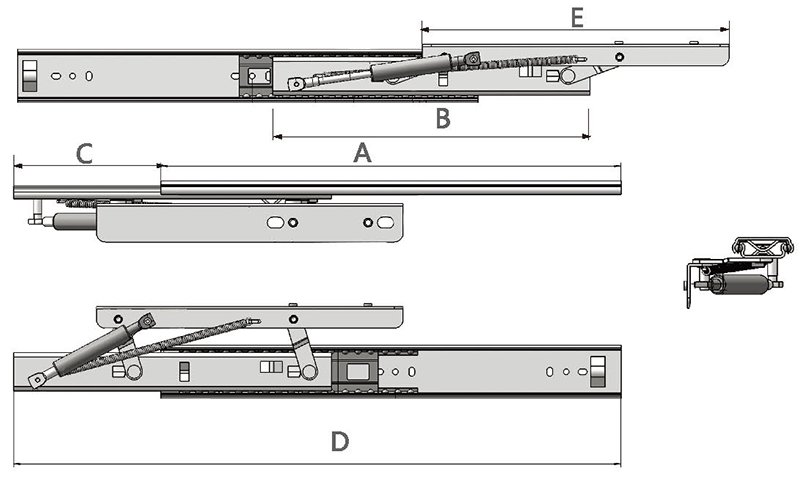 Hydraulic Liftable Function Dining Table Slide 6