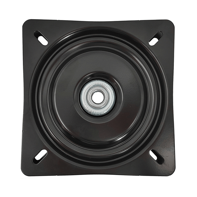 Black Coating Smooth Rotation Free Rotation Swivel Plate For Bar Stool Chair