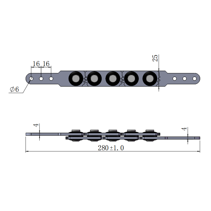 2 section adjustable sofa hinge with gear 7