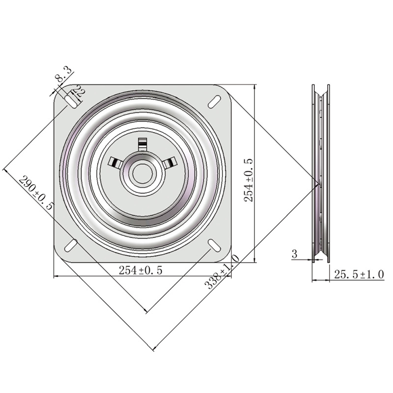 Competitive Price Swivel Plate For School Furniture