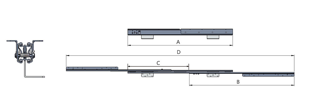 heavy-duty double extension with lock 7